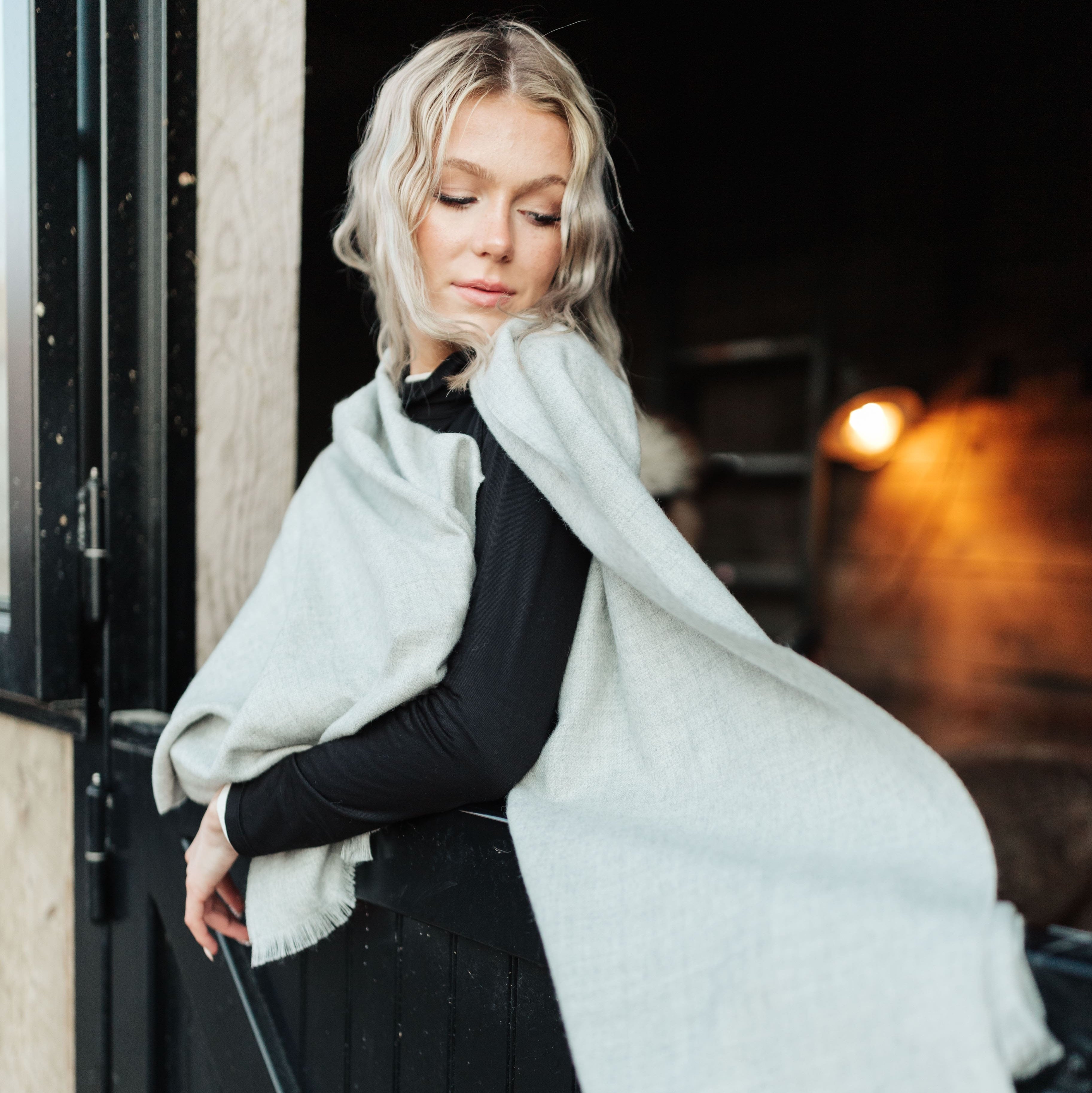Alpaca Oversized Scarf – Cocún