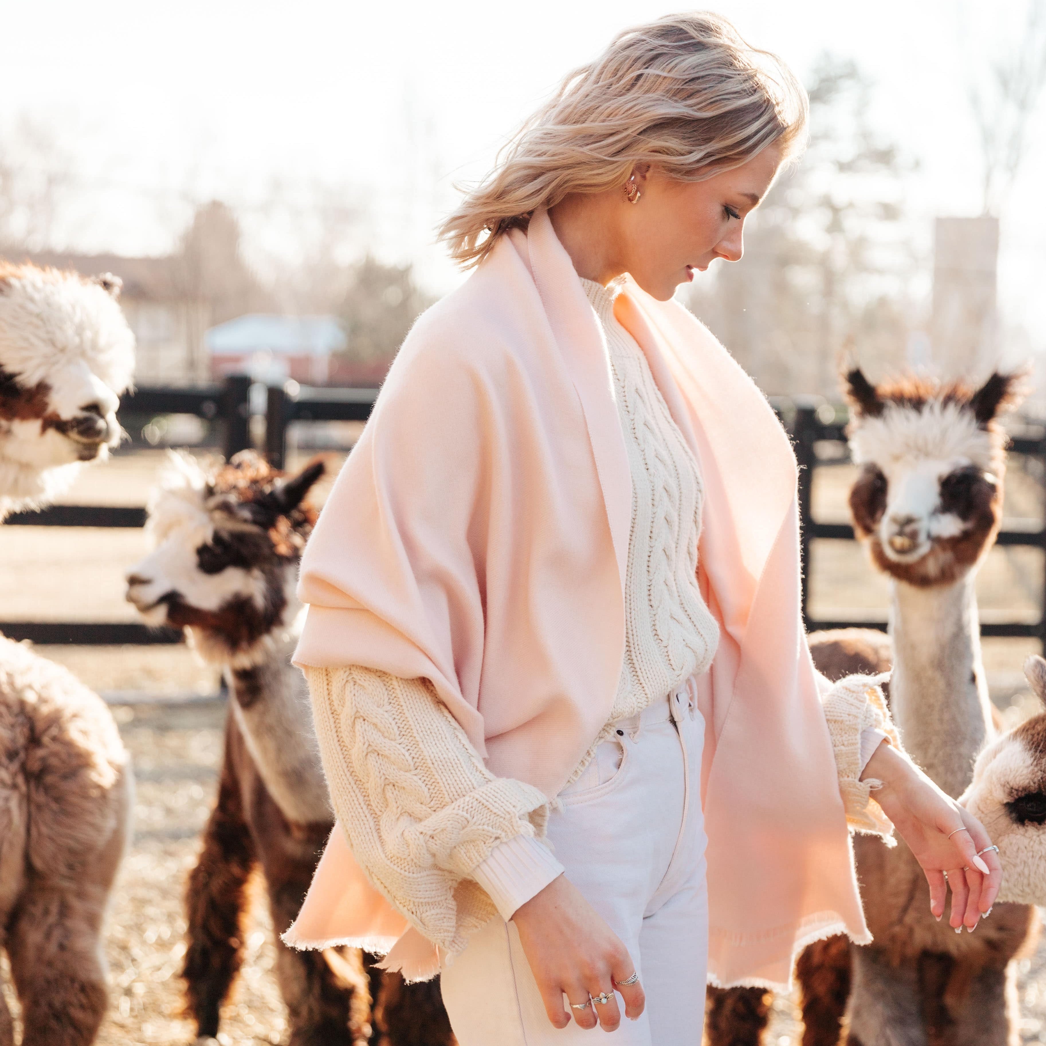 Alpaca Oversized Scarf – Cocún